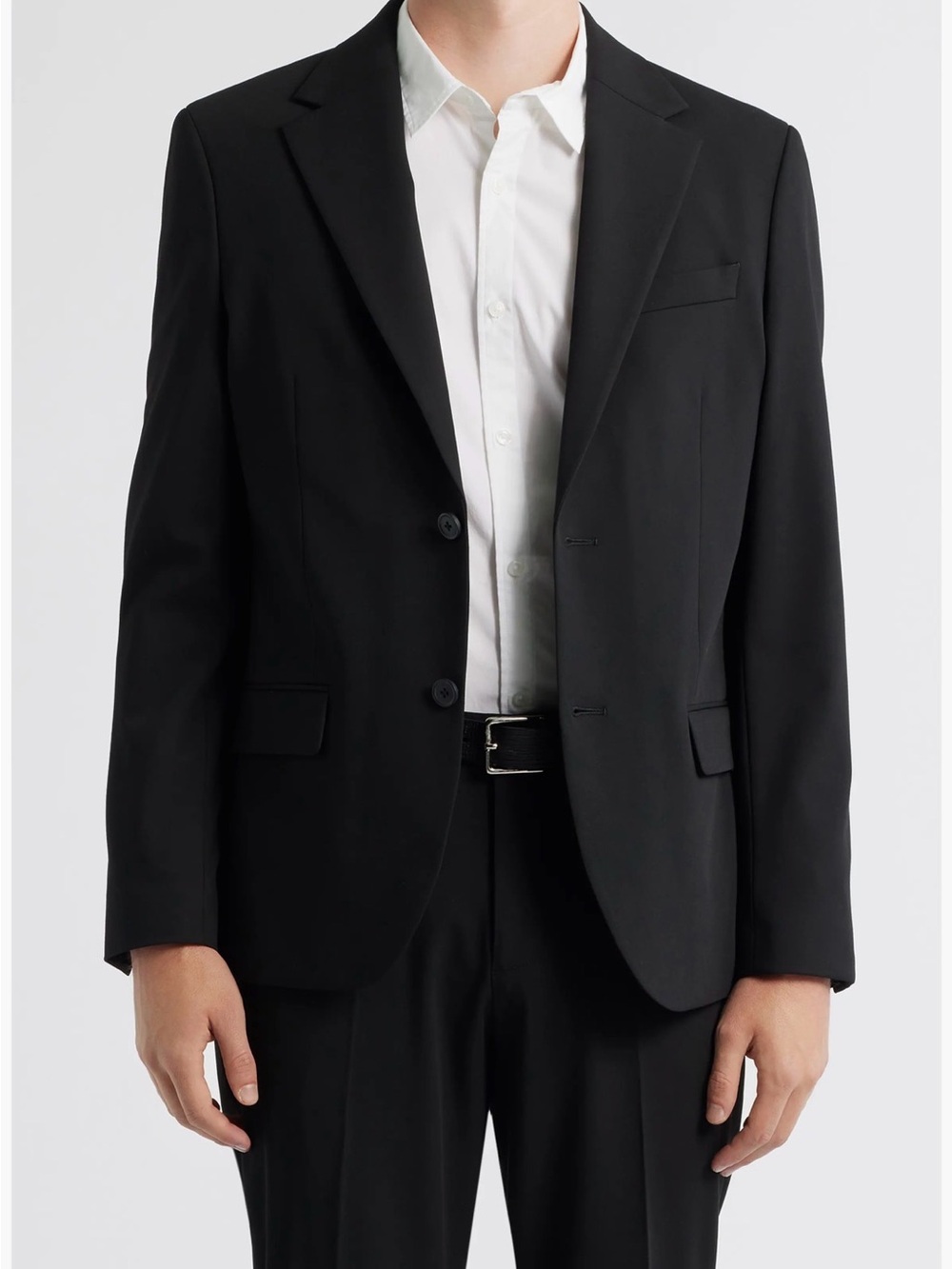 Nordstrom Black Two-Button Notch Lapel Suit Jacket